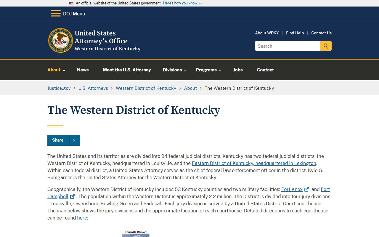 Russell County Circuit Court federal Western District prosecution context