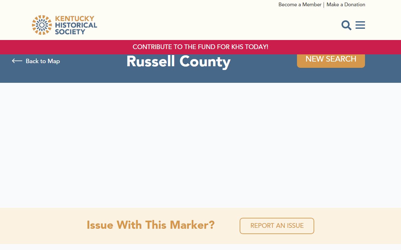 Russell County Court records Kentucky Historical Society marker